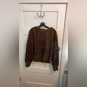 Madewell animal print sweatshirt